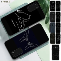 fhnblj art simple kiss rose sex girl body luxury phone case for samsung s6 s10 5g s7 edge s8 s9 s10 s20 plus s10lite