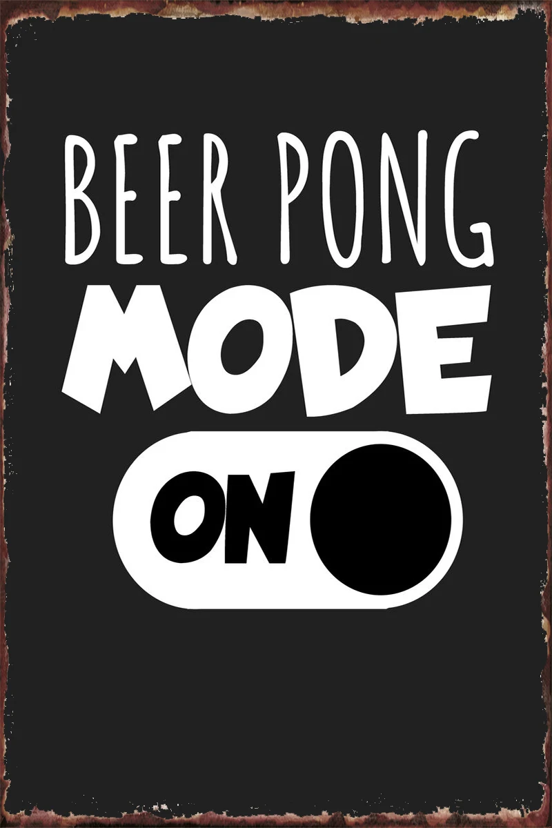 

Модное украшение для комнаты в виде пива и понга, Ретро винтажный металлический знак, жестяные таблички, настенный Декор для дома, клуба, муж...