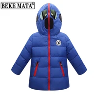 down jackets for boys 2021 winter cartoon kids girl coats long sleeve thicken white duck down clothing children jacket 4 11y