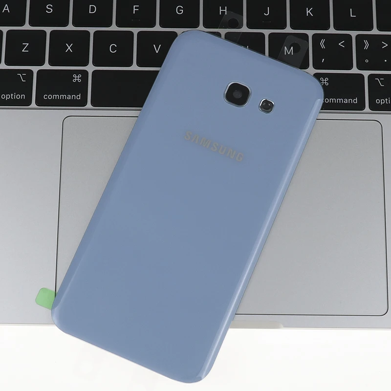 100% оригинальная задняя крышка корпуса Samsung Galaxy A5 2017 A520 стеклянная батарейного