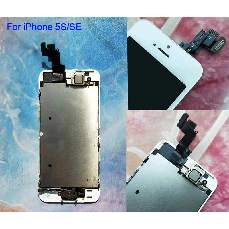 Полный ЖК дисплей или экран в сборе для iphone 5S 6S 7 7P 6 с кнопкой home и фронтальной камерой|Экраны мобильных