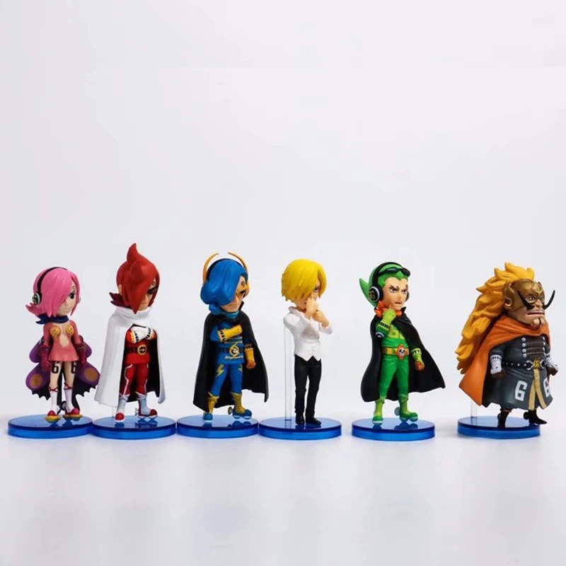 Цельная фигурка Luffy Solon Choba Germa 66 Vinsmoke семейная модель 6 шт./компл. 8 см