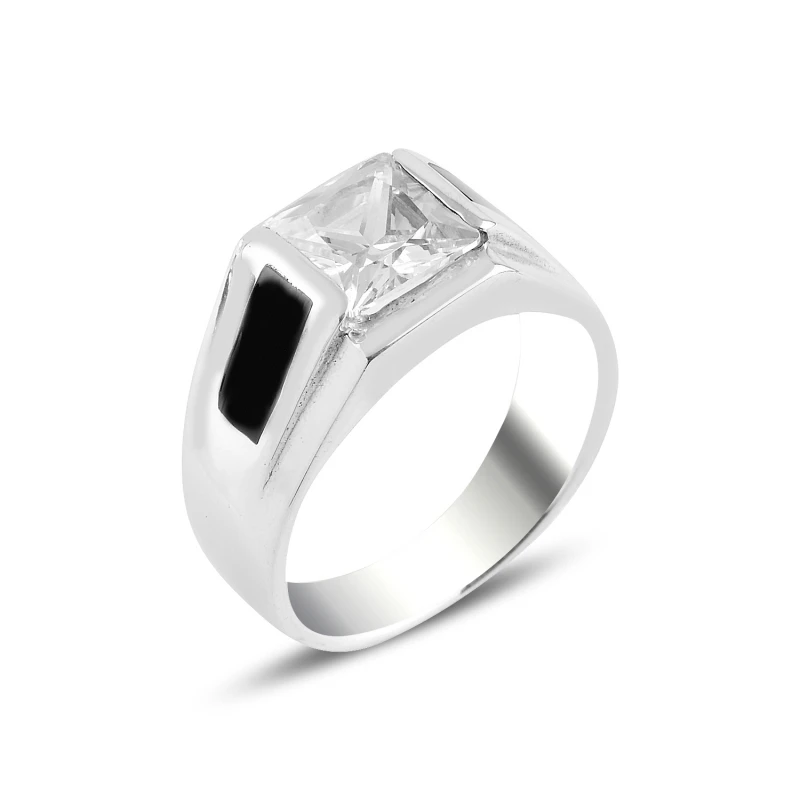 

Silverlina Silver Zircon Stone Ring