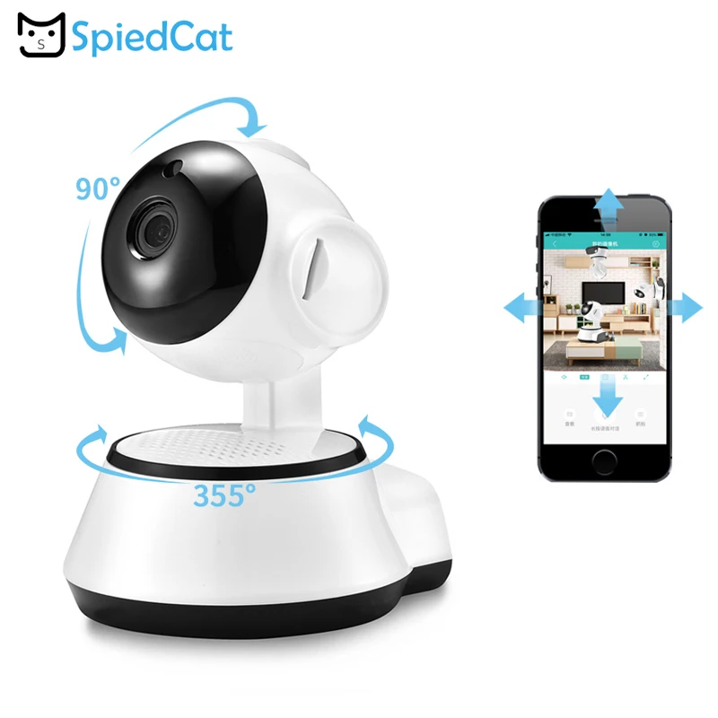 Домашняя охранная IP беспроводная WiFi Аудио запись монитор HD Мини CCTV двухсторонняя