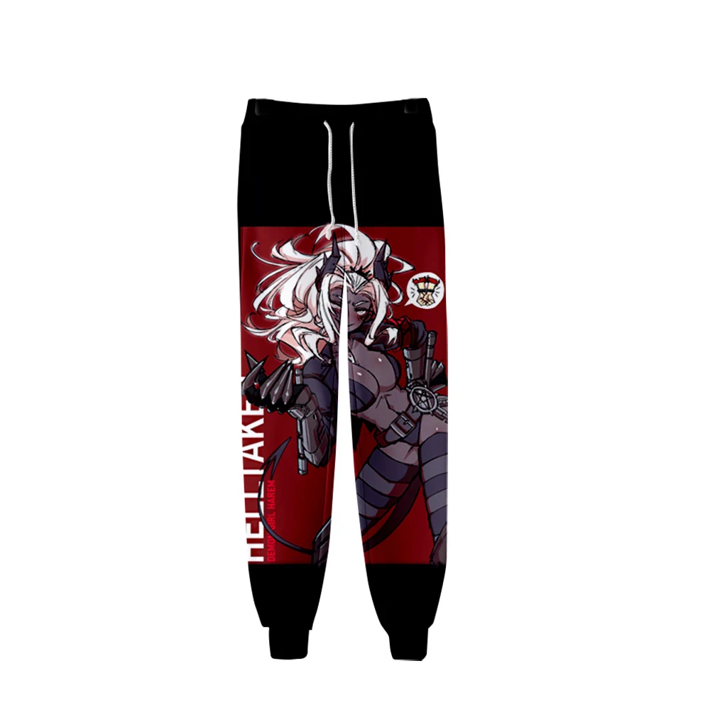 

Helltaker Unisex New Sports Casual Pants Harajuku Polyester Hip Hop Streetwear Pants Popular Print Fashion 3D Pencil Pants LOOSE