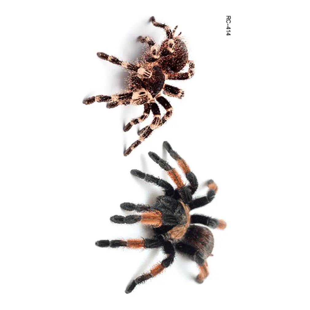 

3D Simulation Tattoo Sticker Temporary Halloween Prank Scorpion Spider Body Art One-time Waterproof Fake Tattoo Sticker