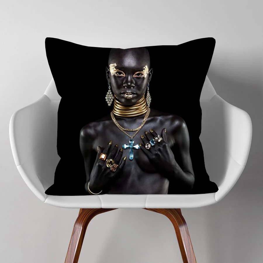 Модная наволочка для подушки в африканском стиле девушек декоративные дивана