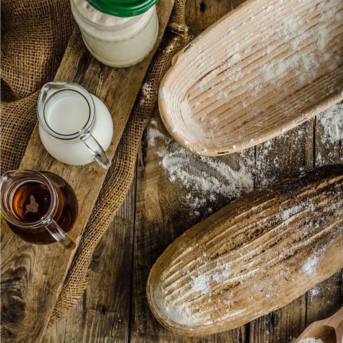 Овальная/круглая корзина из ротанга для хлеба с крышкой хлебопечки/кафе | Дом и