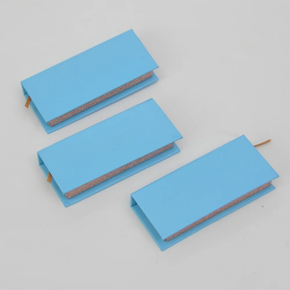 

10/lot Wholesale eyelash packaging box lash boxes package custom magnetic blue rose gold 25mm mink lashes makeup case vendors