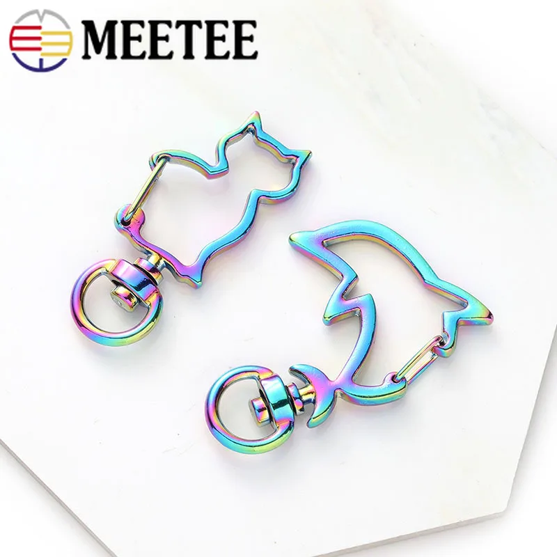 

10/20pcs 8mm Colored Metal Buckles for Keychain Lobster Clasp Hooks Key Ring Trigger Clips Clasp DIY Hardware Accessories