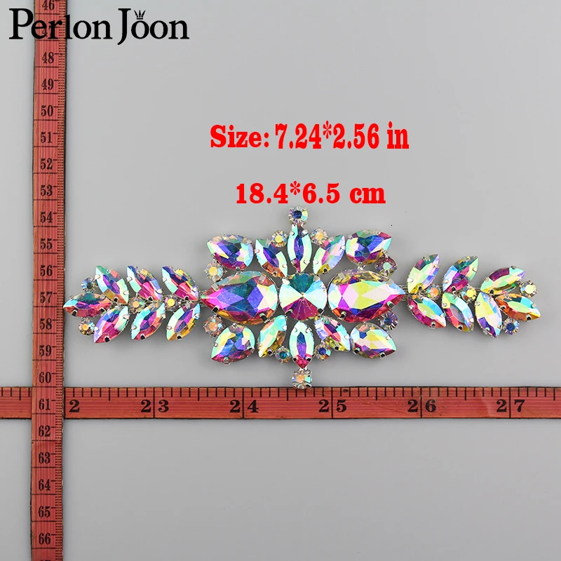 10 шт. Diy сверкающие длинные AB аппликация СТРАЗА Сварка кристалл накладные ногти пришить на одежду для женщин Свадебное платье
