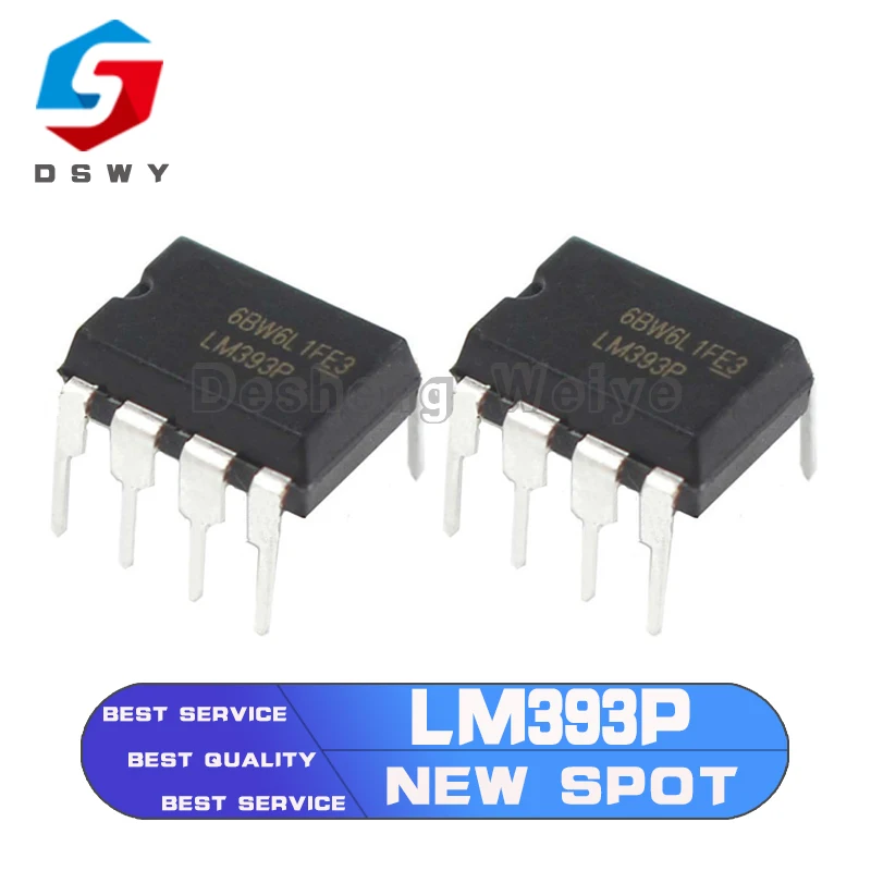 

10PCS LM393P DIP8 LM393 DIP LM393N 393 DIP-8 New and Original IC