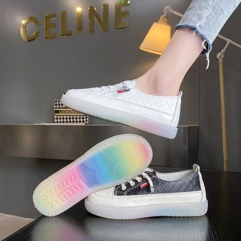 

2021 Summer New Shoes Women's Shoes Deep Mouth Single-Layer Shoes Pu2021 Spring round Toe Rubber Muffin Bottom Low Heel Lace up