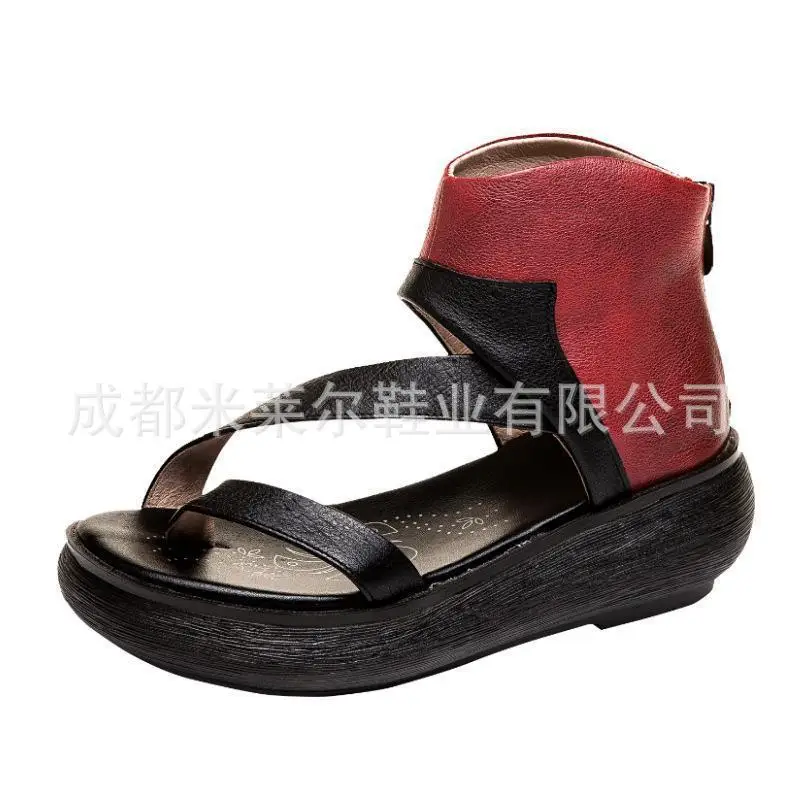 

New Summer Retro Sandals Women Wedges Platform Ladies Hemp Shoes Ladies Casual Women Sandals Open Toe Shoes Women