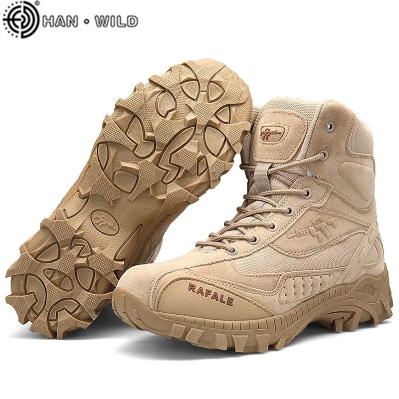 

New Arrival High Quality Brand Men's Leather Outdoor Hiking Tactical Boots Desert Combat Boots Military Army Boots for Men
