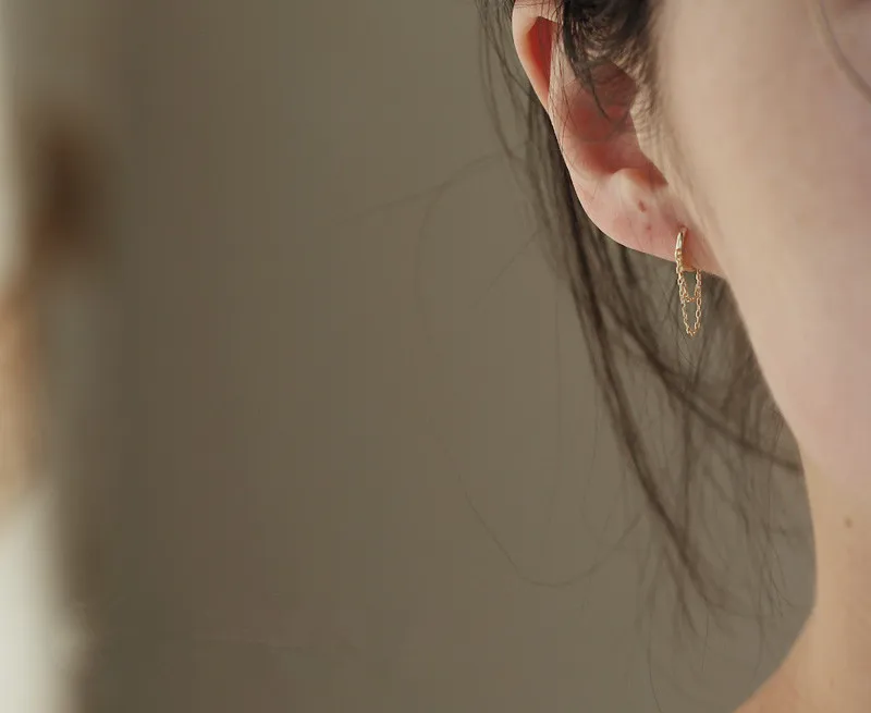 Серьги подвески с золотыми кисточками 9 к новый стиль 2020 Двойные серьги ювелирные