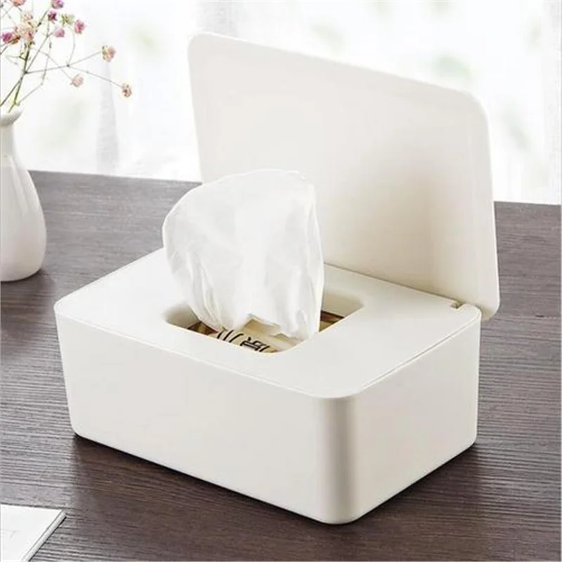 

Wet Wipes Dispenser Holder Portable Baby Wet Wipes Box Tissue Storage Case Wipes Container with Lid for Home Office