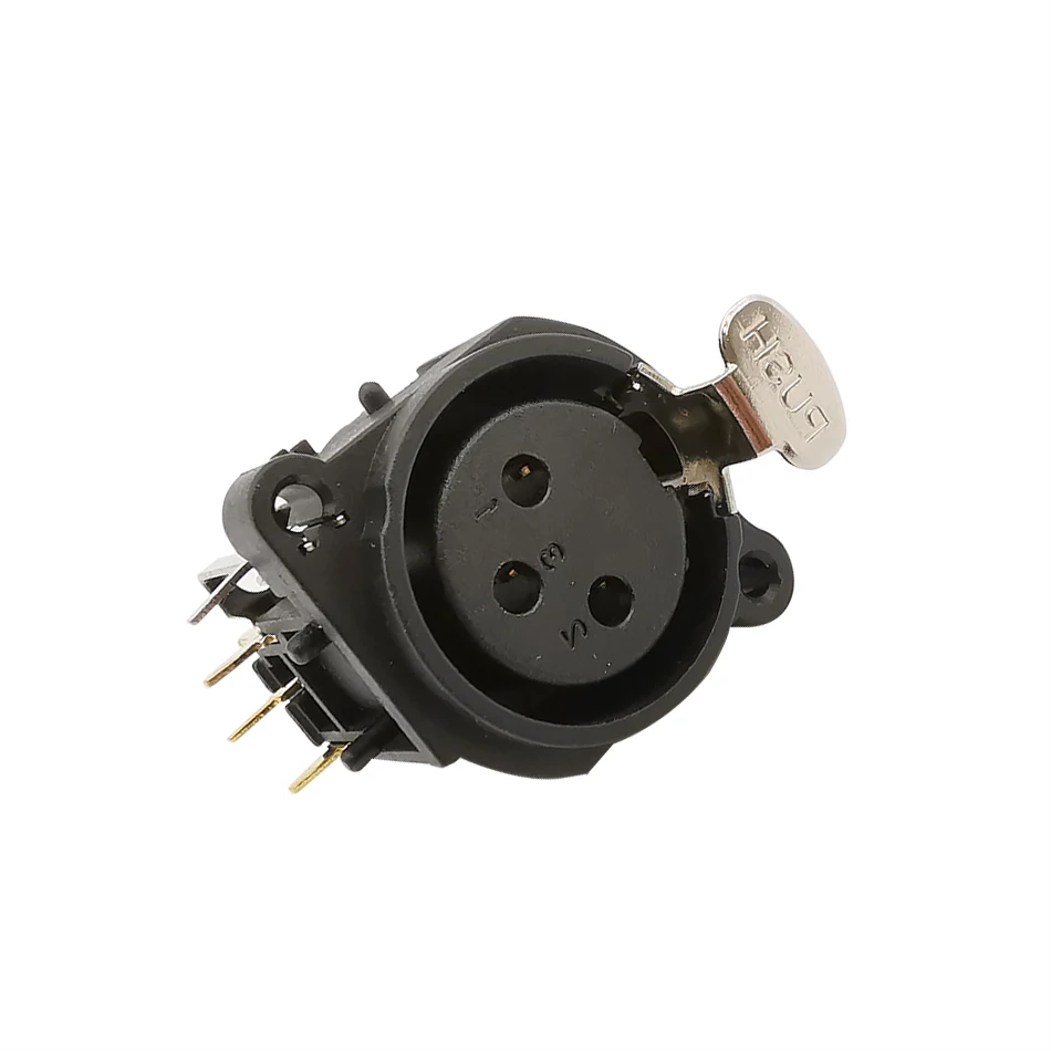 2 шт. 3 Pin XLR шасси PCB панель коннектор прямоугольный крепление высокое качество 90
