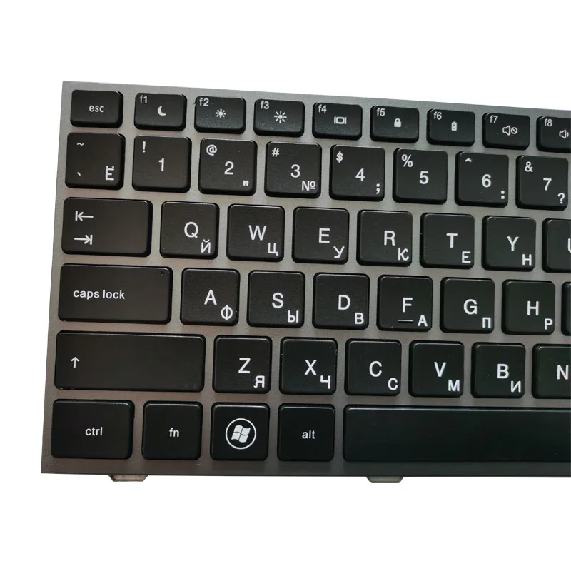 New Russian Laptop keyboard For HP probook 4540 4540S 4545 4545S 4740 4740S with silver gray frame | Компьютеры и офис