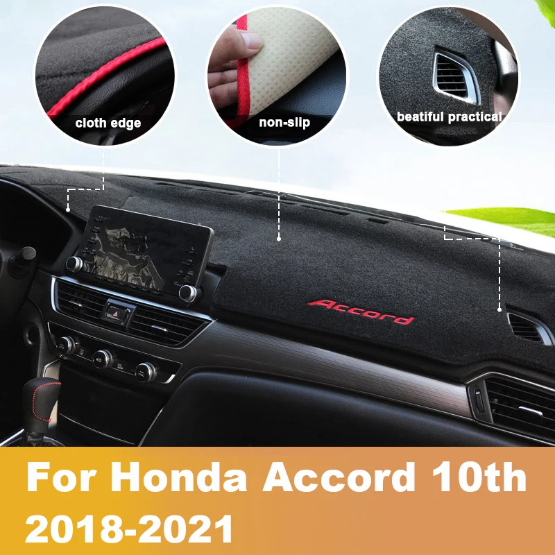 Для Honda Accord 10th 2018-2021 приборной панели автомобиля крышка коврики Избегайте