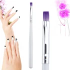 Кисти для рисования ногтей, прочные портативные градиентные кисти фиолетового цвета для УФ-геля, инструменты для макияжа