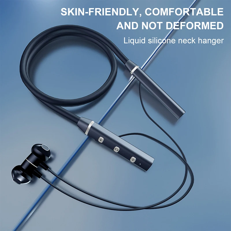 

Bluetooth Headphones Deep Bass Waterproof Dustproof Airwings For Secure Fit Lightweight Neck-Mounted Bluetooth Headset