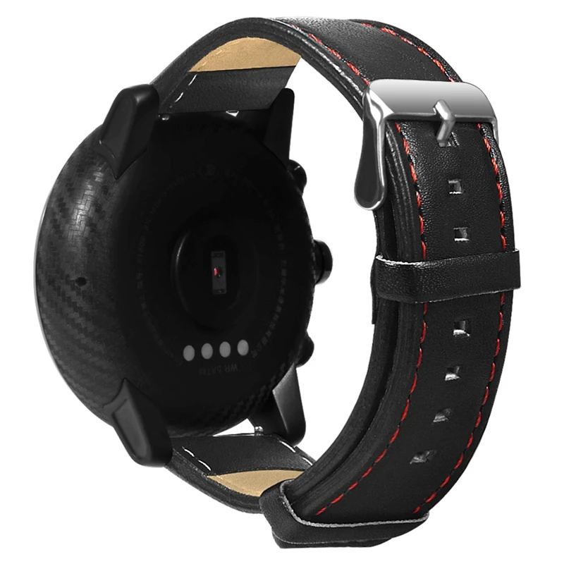 Ремешок-браслет из искусственной кожи для Xiaomi Huami Amazfit GTR 47 мм Smart Watch Band сменный ремешок 22 мм для Amazfit Stratos 2/2S Correa