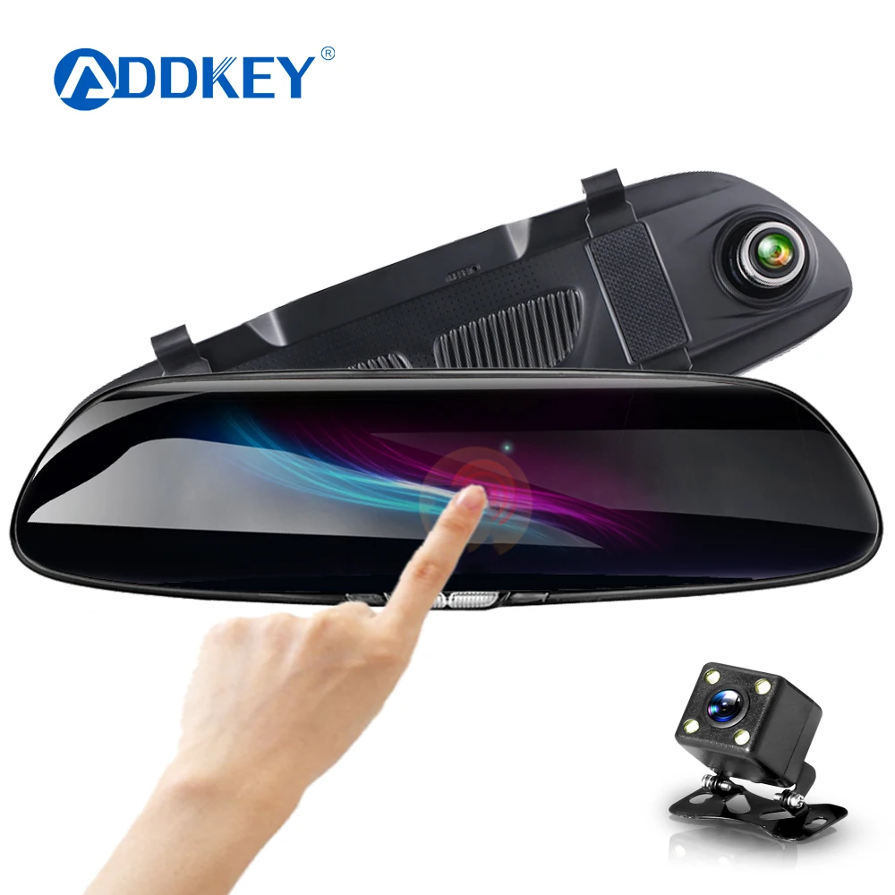 Автомобильный видеорегистратор ADDKEY Full HD 1080 P, 7,0 дюймов, ips, сенсорный экран, рекордер, камера с двумя объективами, камера заднего вида, авто регистратор, видеорегистратор