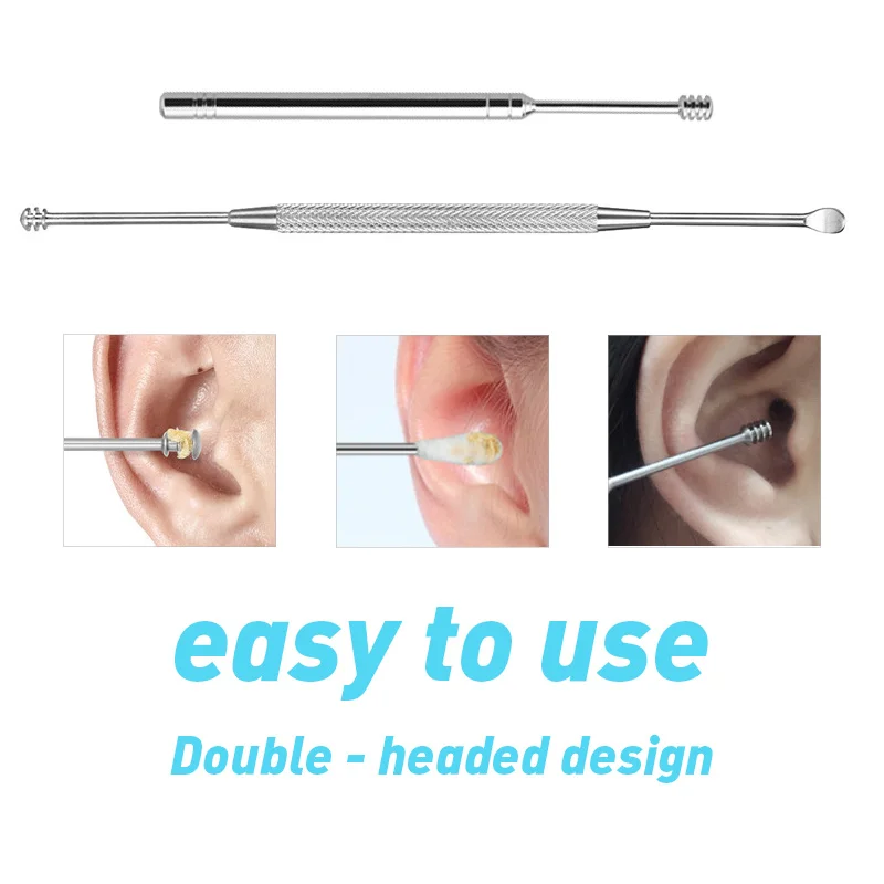 Средство для удаления ушной серы антискользящий прибор чистки ложки