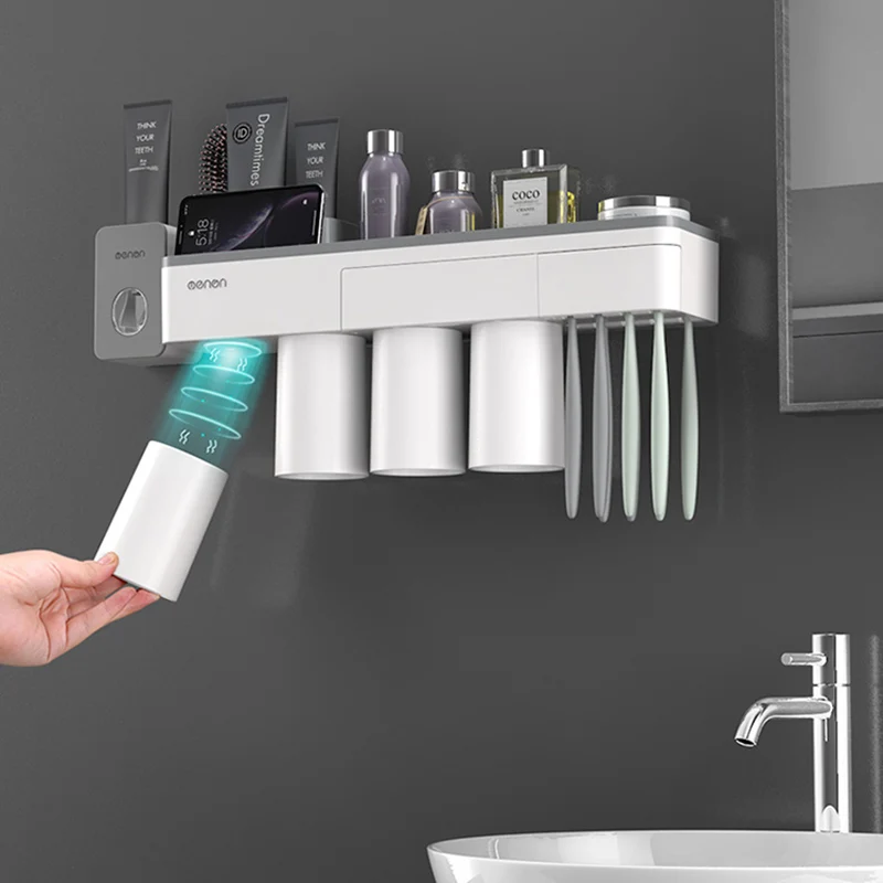 Держатель для зубных щёток и пасты настенный|Наборы аксессуаров ванной| |