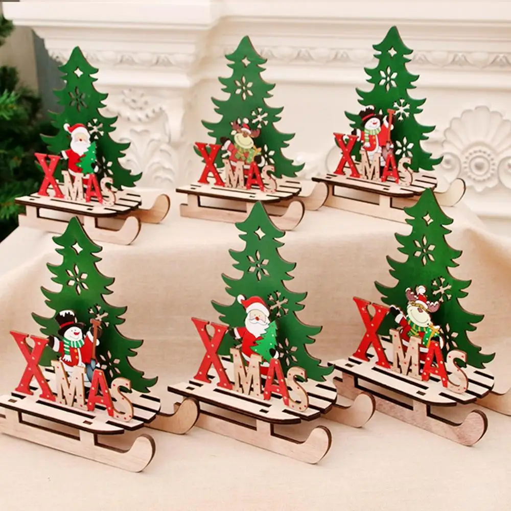 Рождественские елочные украшения PATIMATE деревянные рождественские для дома 2019