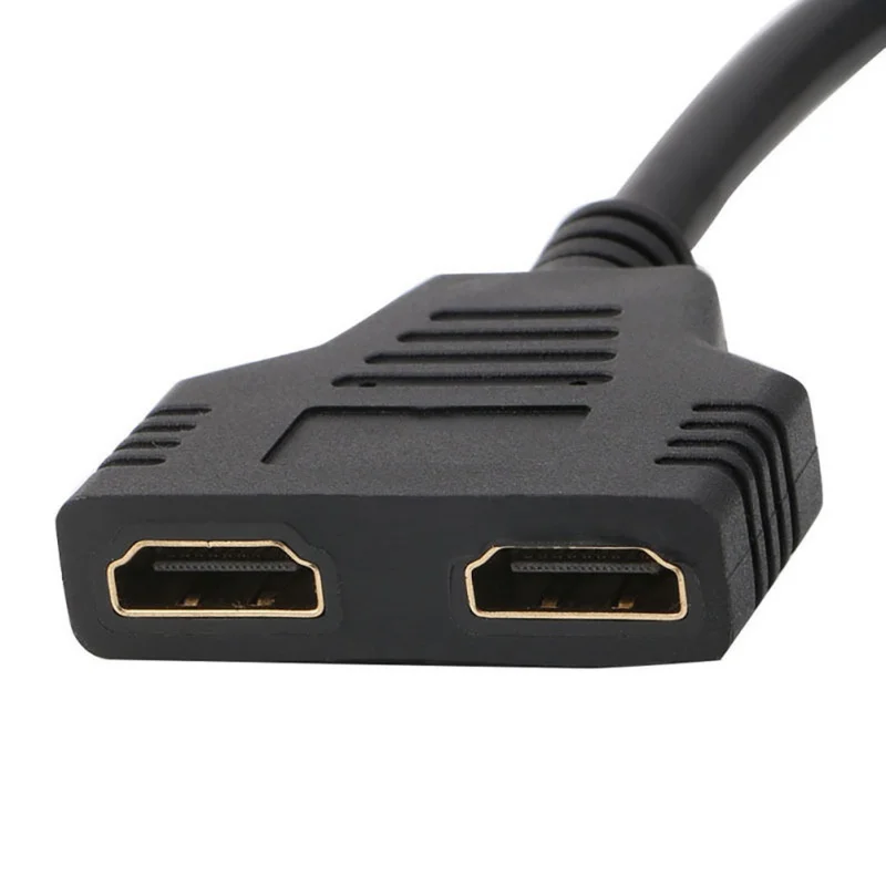 

ZL high quality 30cm DVI-D Male 24+1 to Two HDMI Dual Female Splitter Video Adapter Converter Wire Digital Cables Video HDMI!