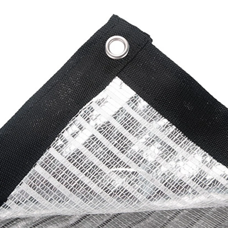 

Reflective Shade Cloth Aluminum Foil Shading Sail Sunscreen Shade Net 3X2M for Garden Flower Plants Pergola Patio