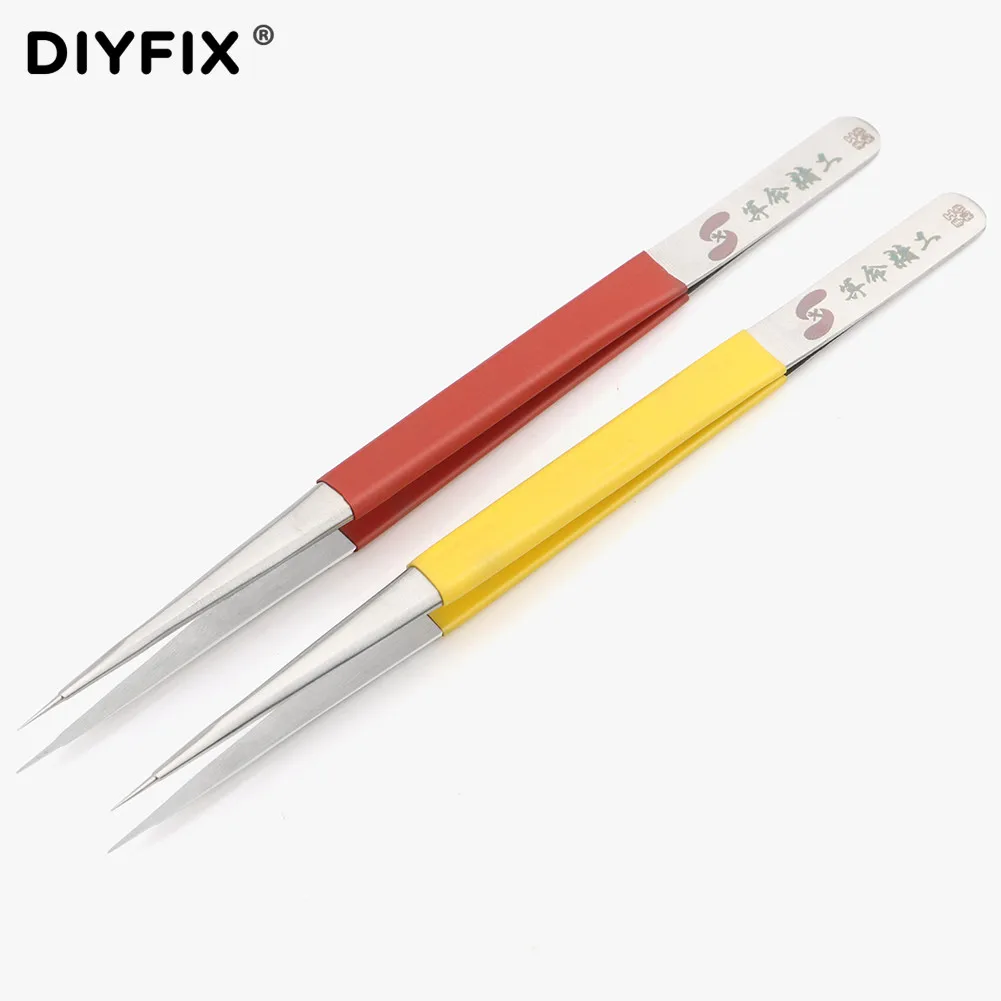 DIYFIX ультраточный Прямой пинцет 1 шт. антимагнитный электропинцет для мобильный