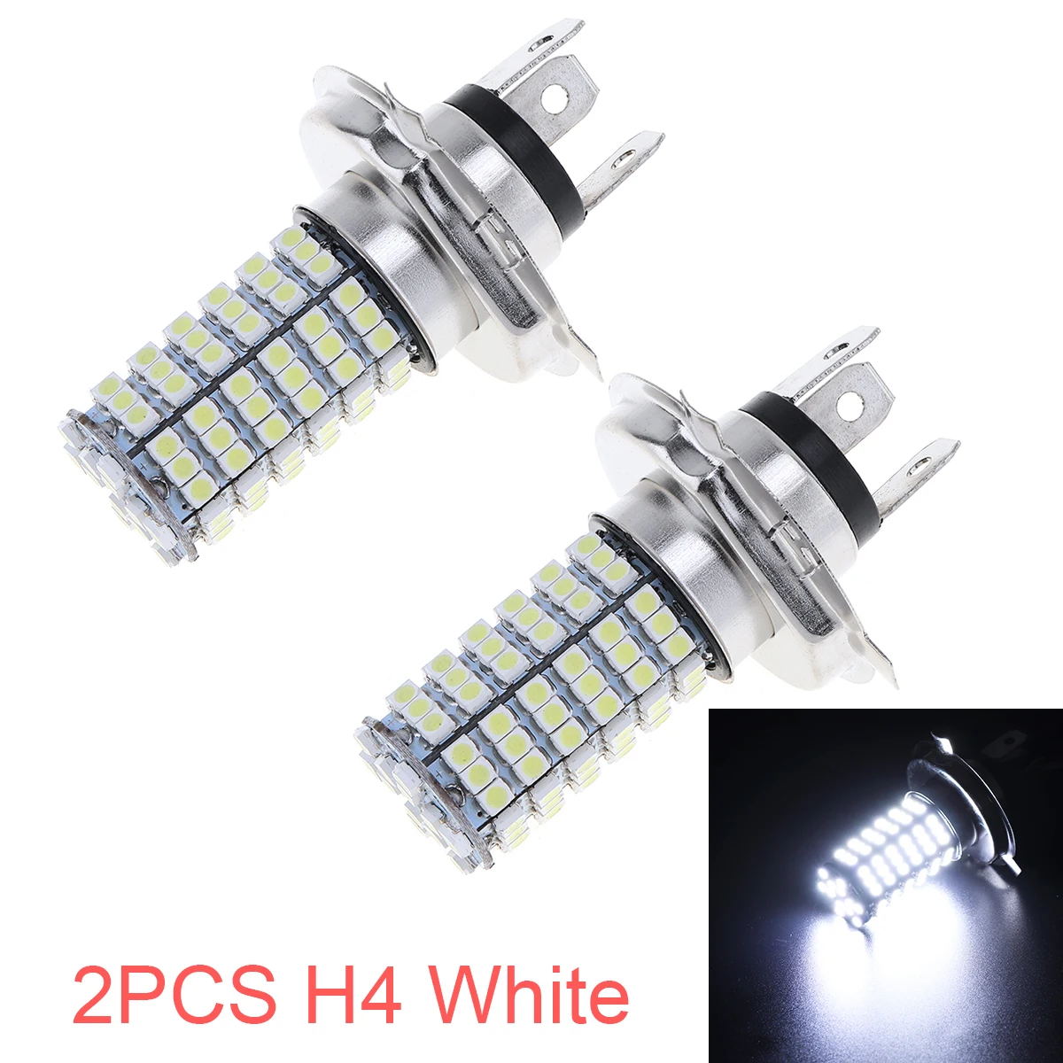 Автомобильные противотуманные фары 2 шт./лот белый HB2 3528 H4 9003 120-SMD дальнего