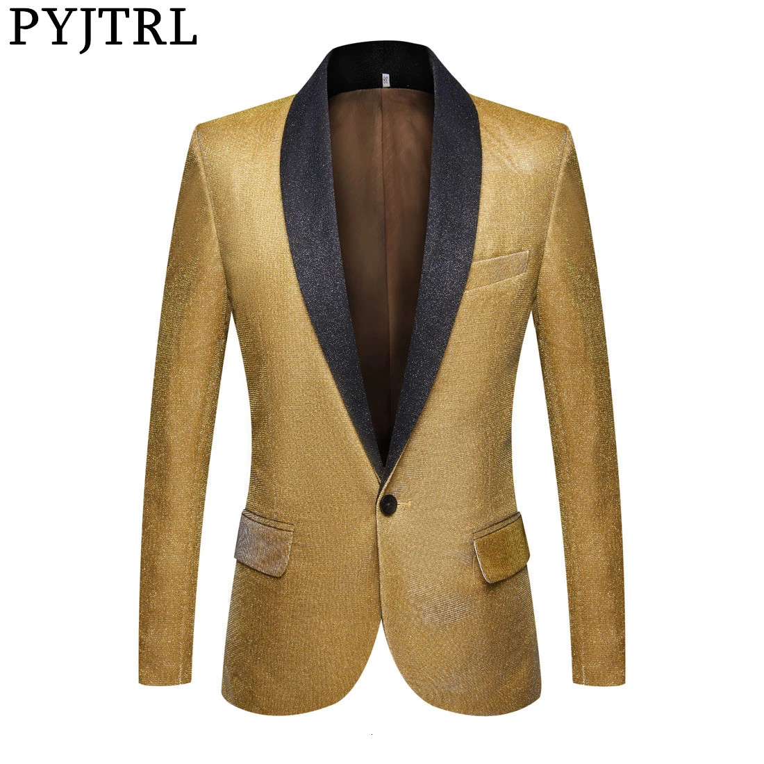 PYJTRL мужские модные Фэнтези цвета блестящие золотые синие фиолетовые зеленые