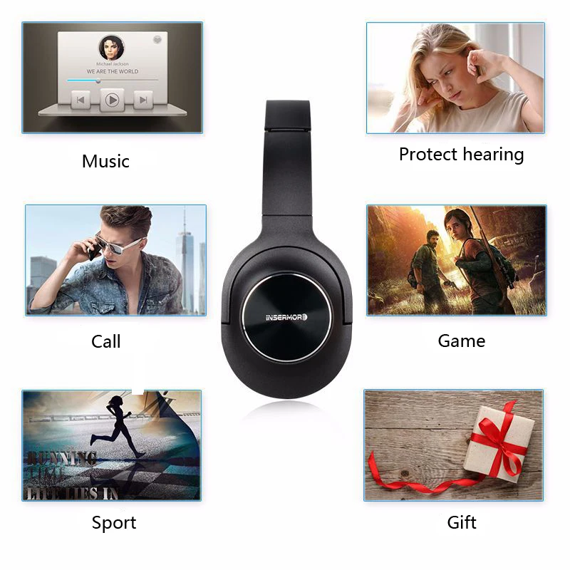 Гарнитура 5 0 Bluetooth Hearphone удобный наушник для бизнеса активного шумоподавления