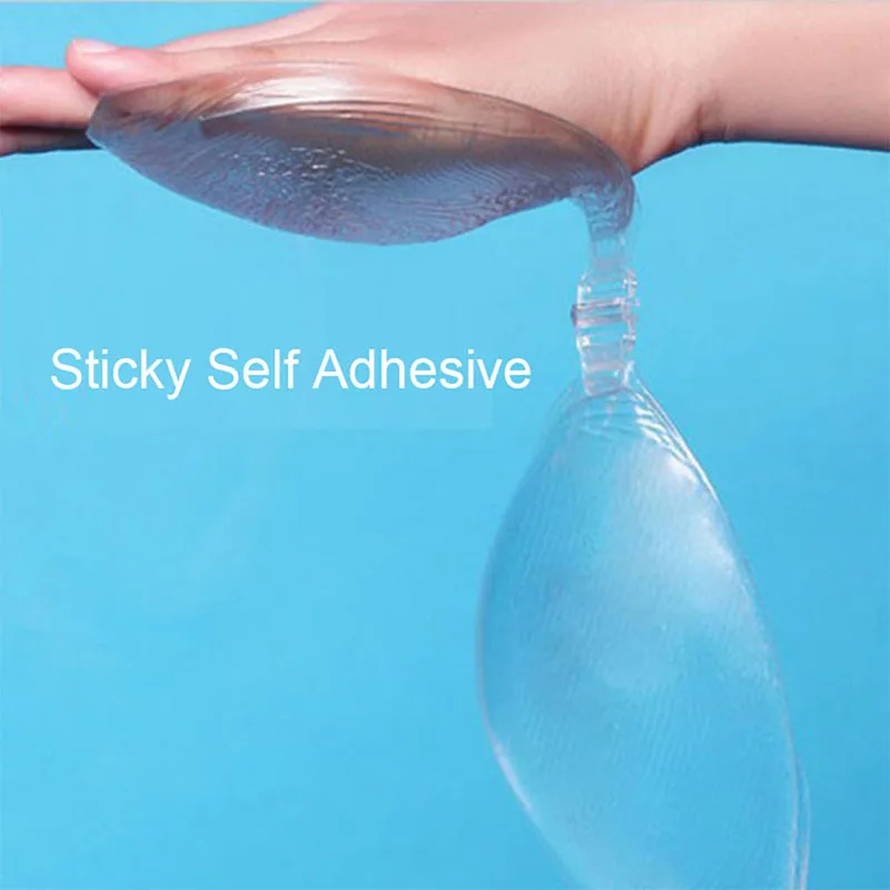 High Quality Self Adhesive Silicone Bra Breast Stick Gel Transparent Bras Push Up Women's Underwear Invisible Set 3/4 A-C | Женская