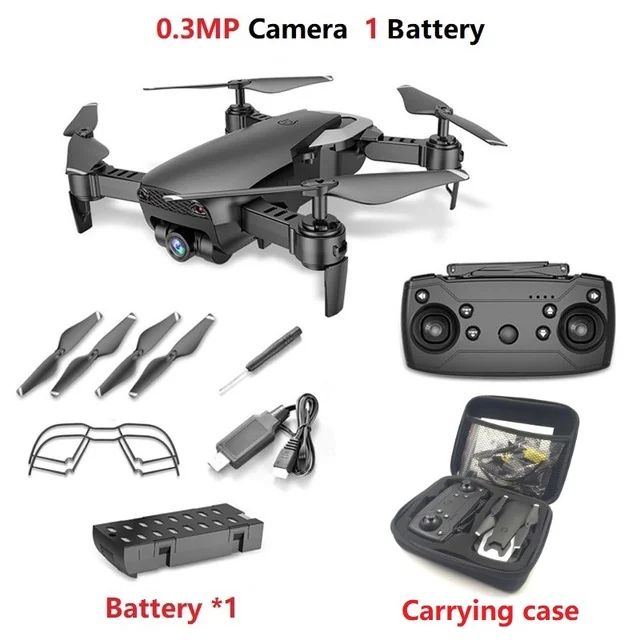 0.3MP BLACK 1B CB LAUMOX M69 RC Дрон с широкоугольной камерой 4K WiFi HD камера Складной Мини FPV Вертолет дроны VS VISUO XS809HW E58 Дрон - Цвет: 0.3MP BLACK 1B CB