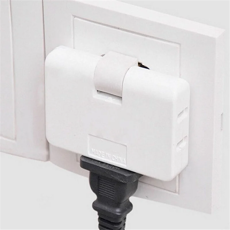 

Высококачественный Заземленный сетевой адаптер с 3 розетками и 2 зубцами, Поворотный Настенный адаптер для телефона, компьютера, камеры