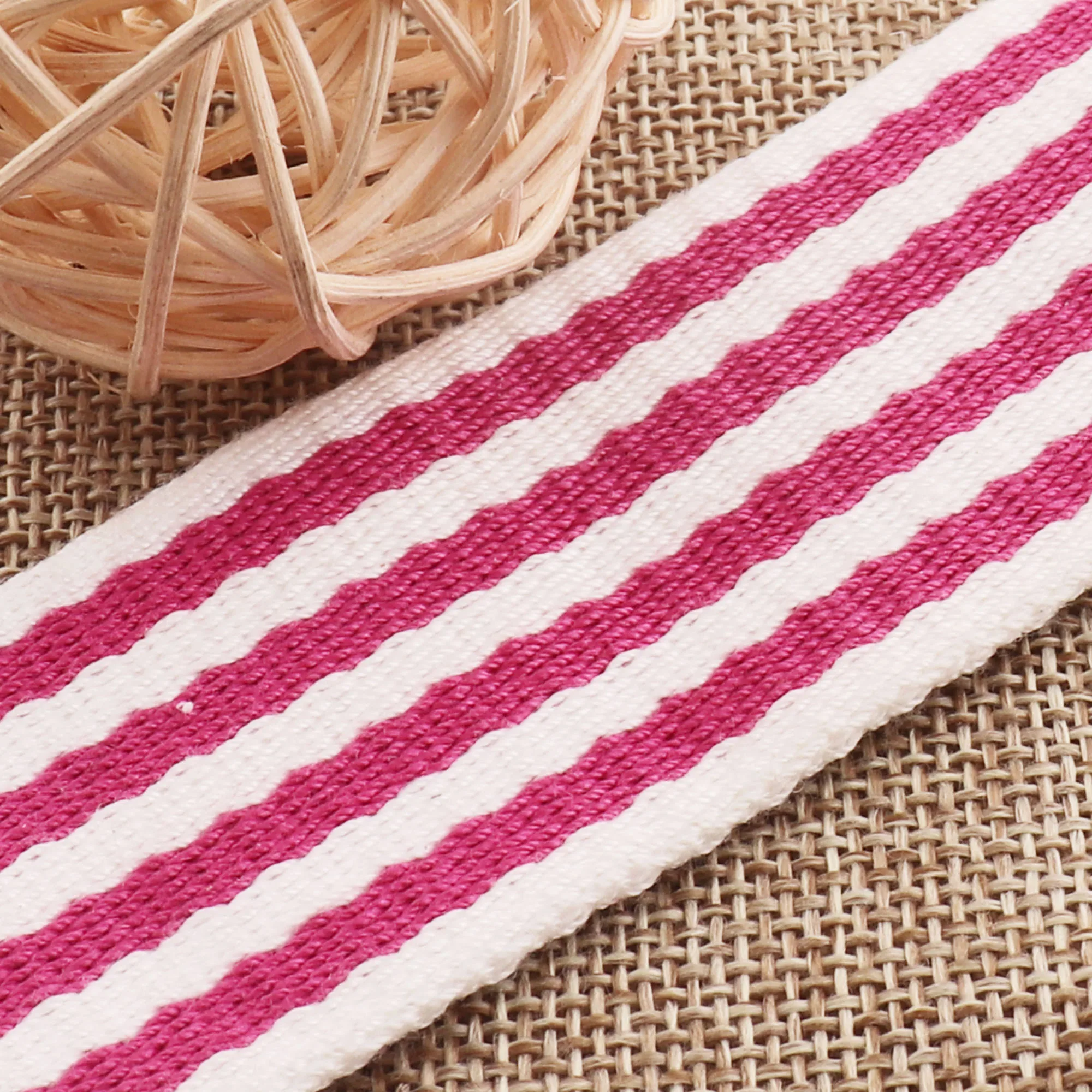 1 5 &quotРозовый Красный Белый Полосатый Хлопок тесьма Мягкий ремень сумка кошелек