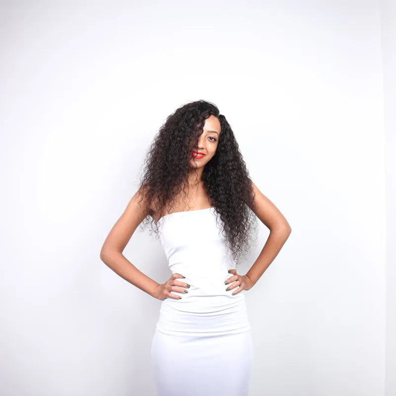 Ruolanni волос Новинка Лидер продаж парик с головной повязкой Человеческие Волосы