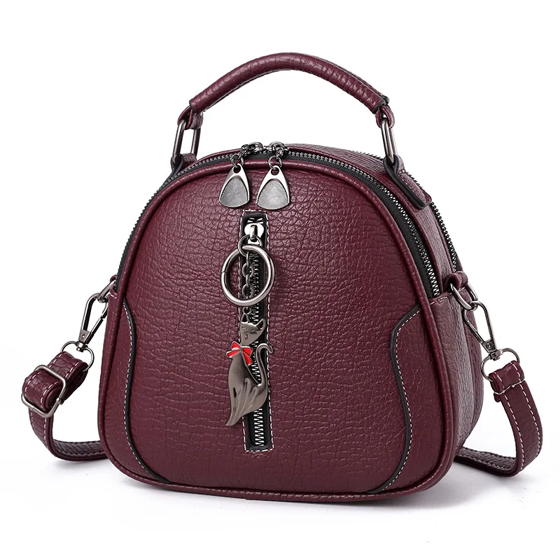 

Elegant Lady Shoulder Bag Fashion Leather Unique Decoration High Capacity Simplicity Crossbody Bags Casual All-match Handbags