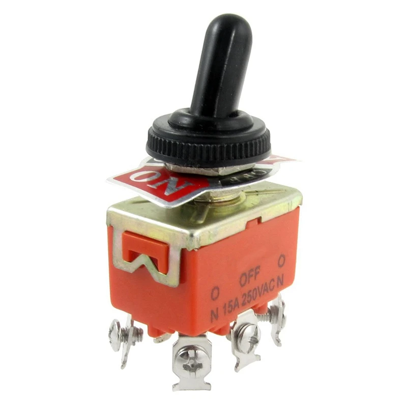 15A/250VAC ВКЛ./ВЫКЛ./вкл. 3 положения DPDT тумблер и AC 250 В/10A 125 В/15A 6 контактов черный +