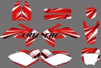 motorcycle team full plastic graphic decal sticker kits for honda crf150r liquid cooled crf 150 r 150r 2007 2012 2008 2009 2010