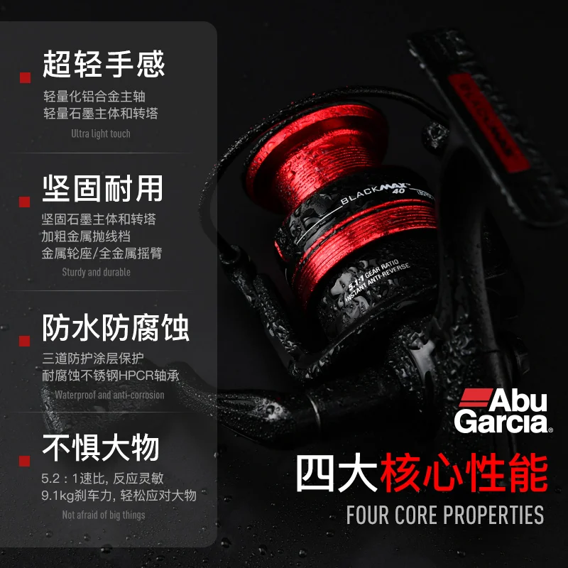 Катушка для спиннинга Abu Garcia Bmax 500-6000 3 + 1 шарикоподшипник графитовый корпус