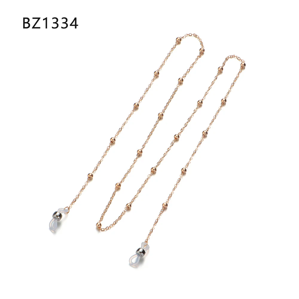 Style 4-BZ1334 Цепочка для очков для чтения очков металлический шнур цепочка для солнцезащитных очков держатель шейный ремешок веревка противоскользящие очки ремешок аксессуары - Цвет: Style 4-BZ1334