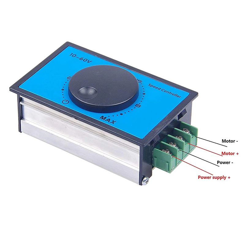 Новые щетки мотора постоянного тока Скорость контроллер 12V 24V 36V 48V 60V (Dc10-60V) 20A