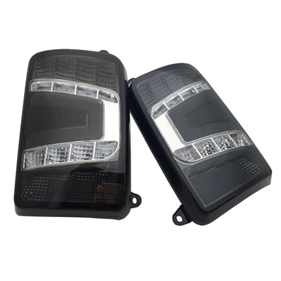 Only smoke taillight Marlaa для Lada Niva 4X4 1995-светодиодный задние фонари для Niva 4x4 с дневными ходовыми огнями светодиодный тормозной сигнал для LADA NIVA - Цвет: Only smoke taillight