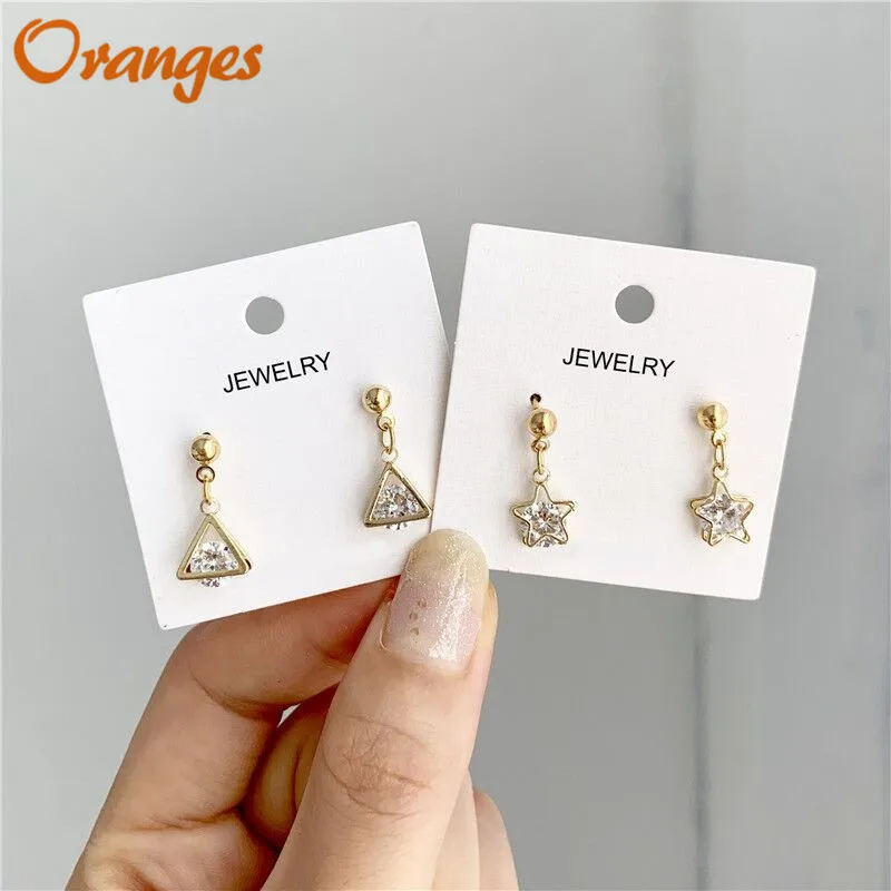 Минималистичные геометрические серьги женские модные простые металлические